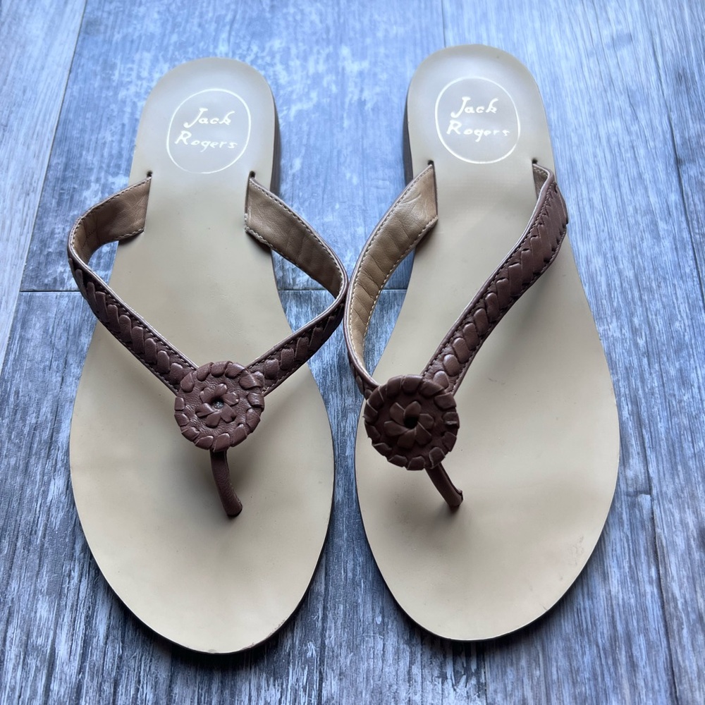 Jack Rogers Tan and Brown Women's Sandals